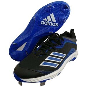 Adidas Icon 6 Bounce Metal Baseball Cleats‎ FV9350 Black Blue Men's Size 7 New